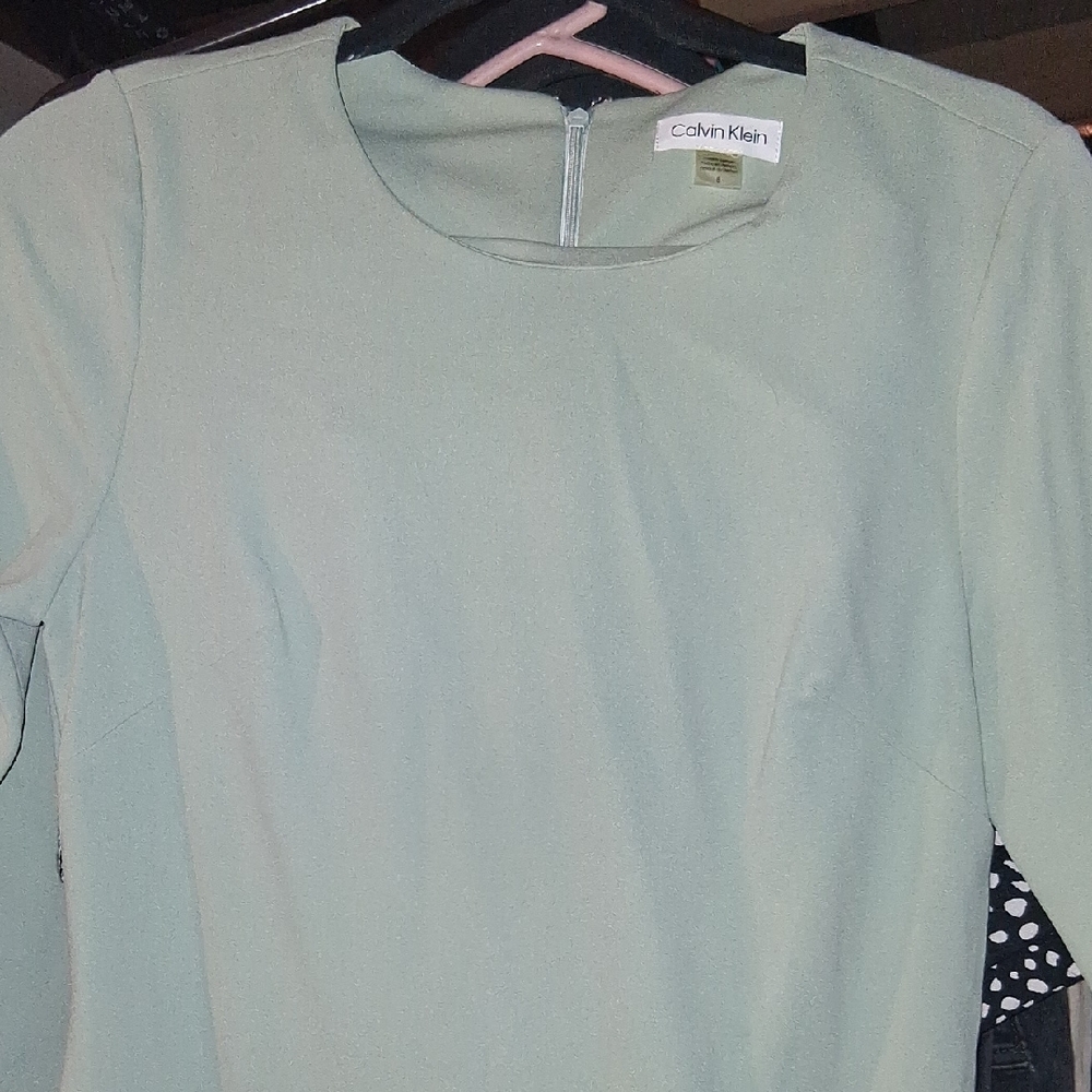 Womans Size 8 Calvin Klein Sage pistachio green dress